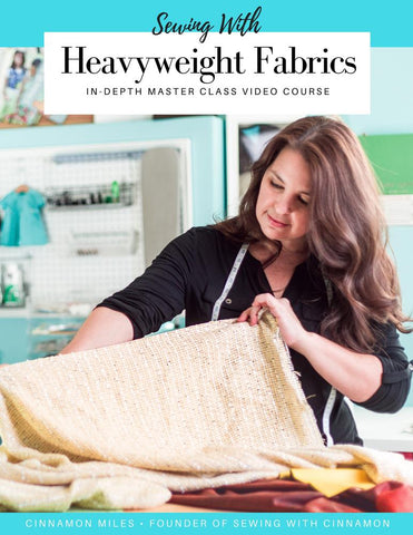 SWC Classes Sewing With Heavyweight Fabrics Master Class Video Course Pixie Faire