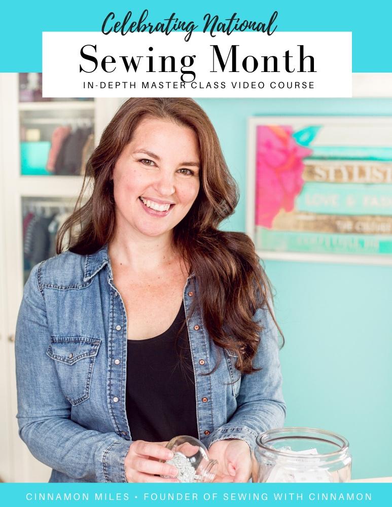 SWC Classes Celebrating National Sewing Month Master Class Video Course Pixie Faire