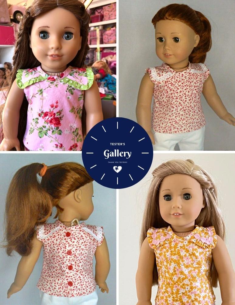 Liberty Jane 18 Inch Modern San Marco Top and Dress 18" Doll Clothes Pattern Pixie Faire