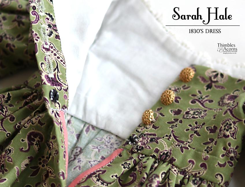 Thimbles and Acorns 1830's Sarah Hale Dress Doll Clothes Pattern 18