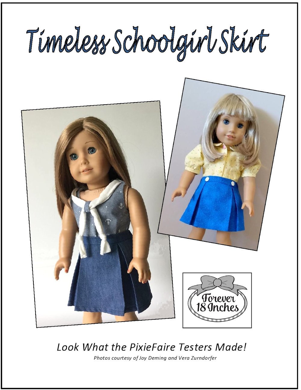 Forever 18 Inches 18 Inch Historical Timeless Schoolgirl Skirt 18" Doll Clothes Pixie Faire