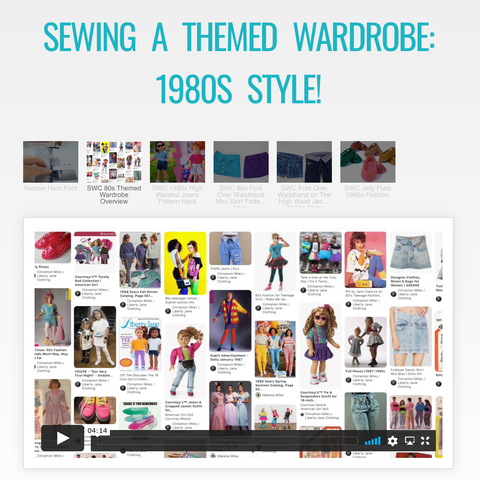 SWC Classes Sewing A Themed Wardrobe: 1980s Style Master Class Video Course Pixie Faire