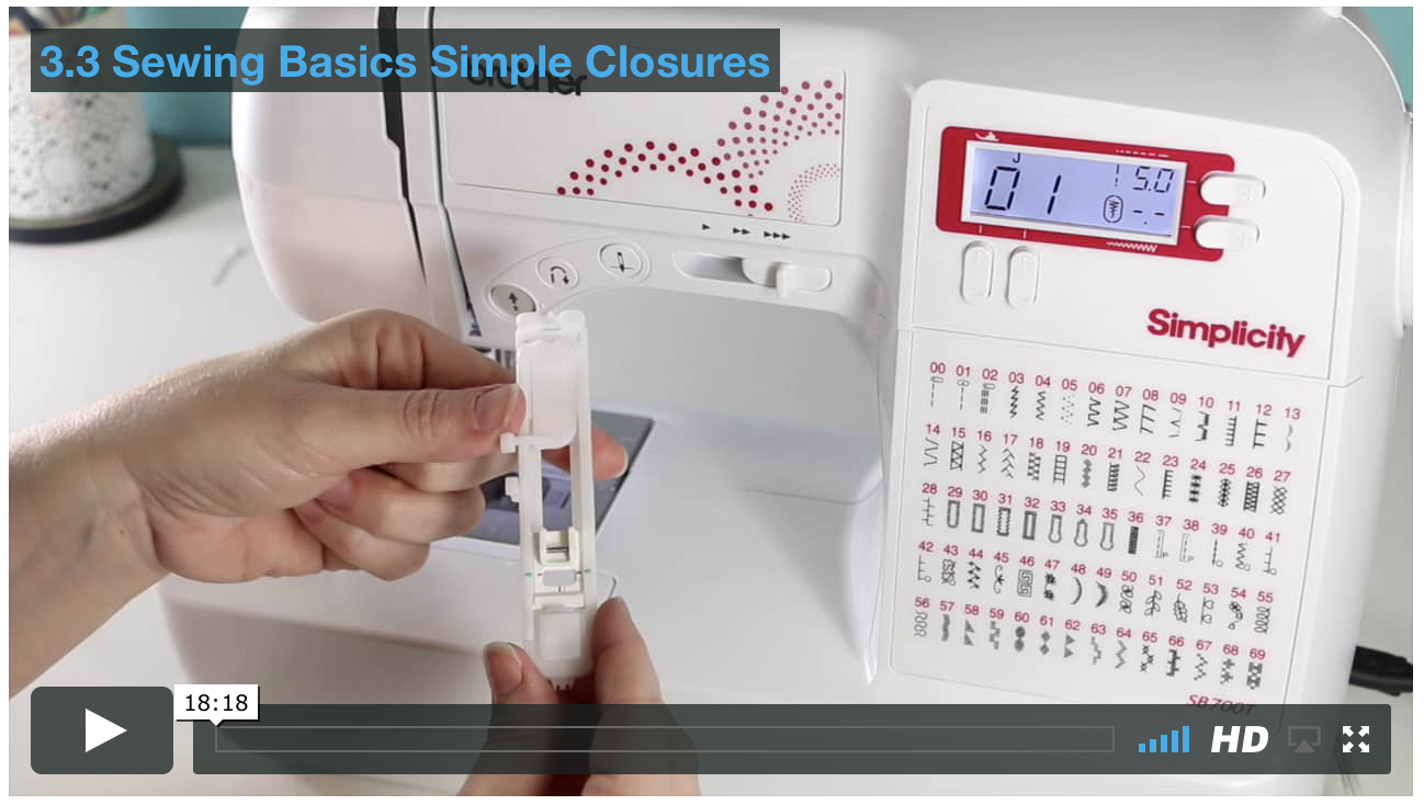 Sewing Simple Closures - Master Class Video Course