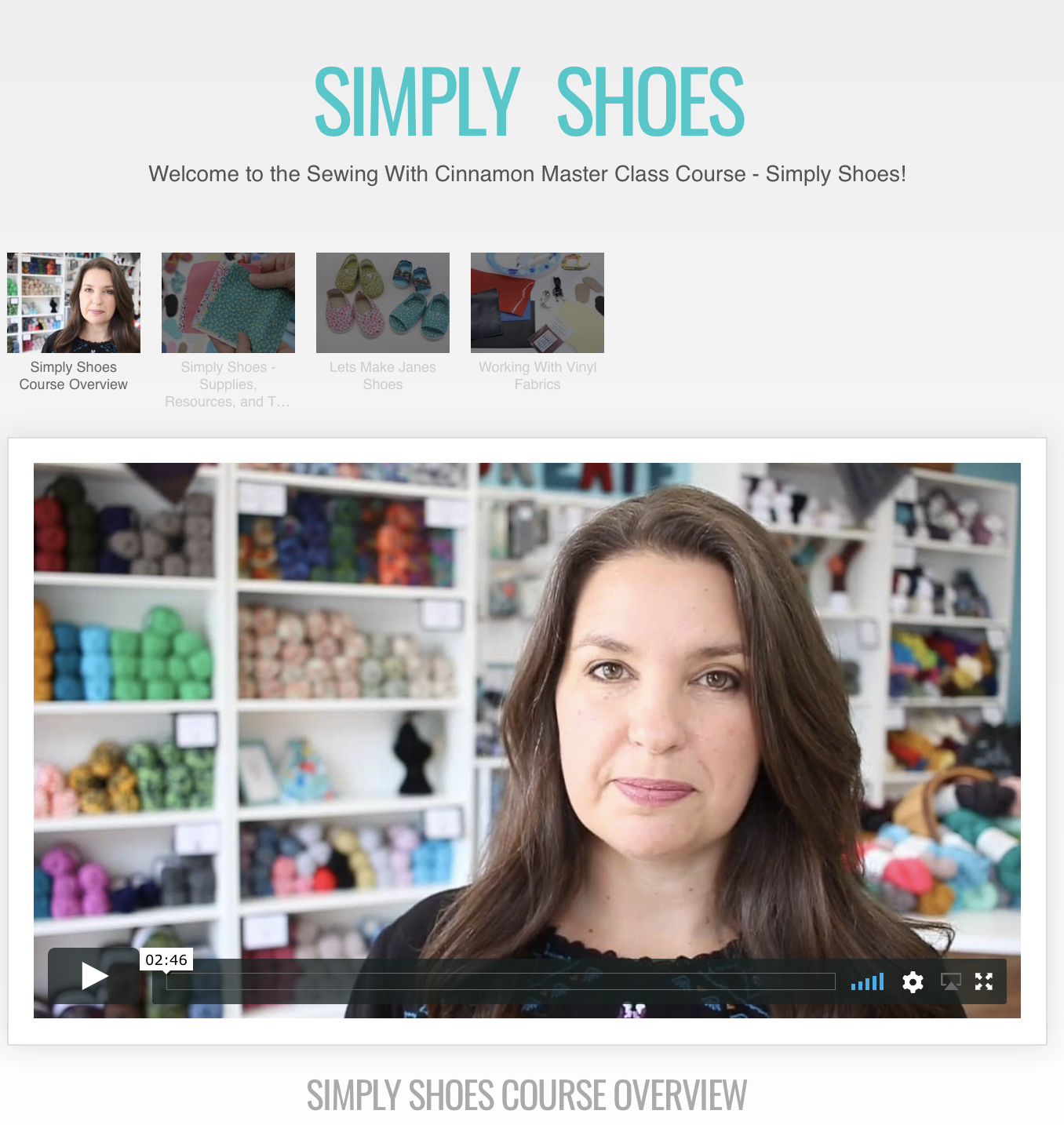 SWC Classes Simply Shoes - Master Class Video Course Pixie Faire