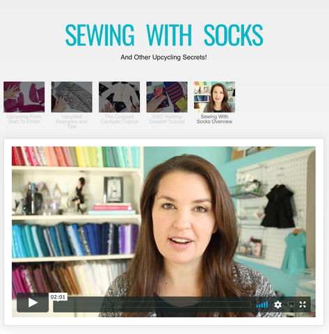 SWC Classes Sewing With Upcycled Socks Master Class Video Course Pixie Faire