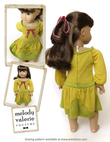 Melody Valerie Couture 18 Inch Modern Seashells Dress 18" Doll Clothes Pixie Faire