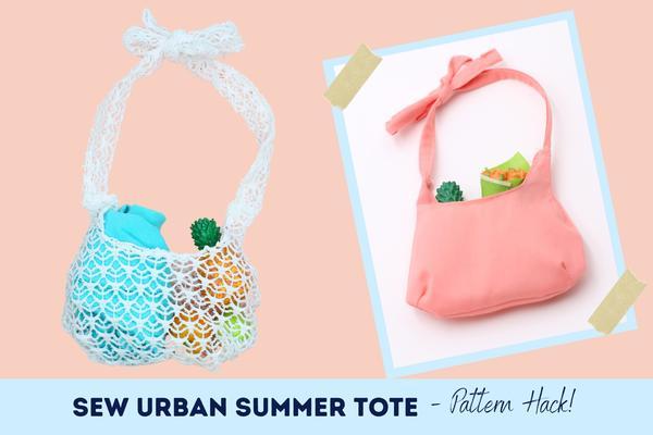 Sew Urban 18 Inch Modern Reversible Hobo Bag 18" Doll Accessories Pixie Faire