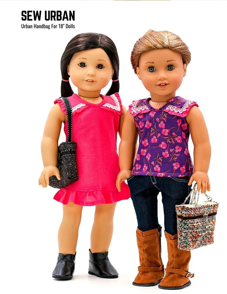 Sew Urban 18 Inch Modern Urban Handbag 18" Doll Accessories Pixie Faire