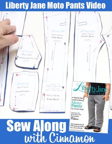 Liberty Jane Sew Along Video Moto Pants Sew Along Video With Cinnamon Pixie Faire