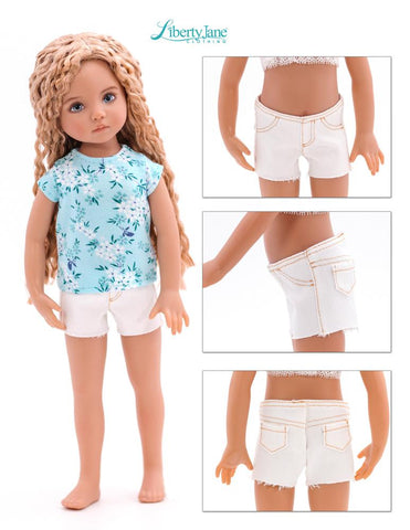 Liberty Jane Little Darling Jeans Bundle Doll Clothes Pattern For Little Darling Dolls Pixie Faire