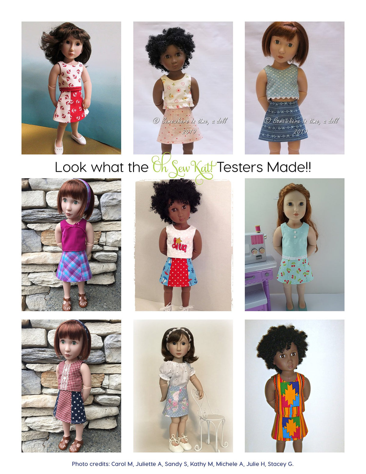 Oh Sew Kat A Girl For All Time Sixth Grade Skirt Pattern For A Girl For All Time Dolls Pixie Faire