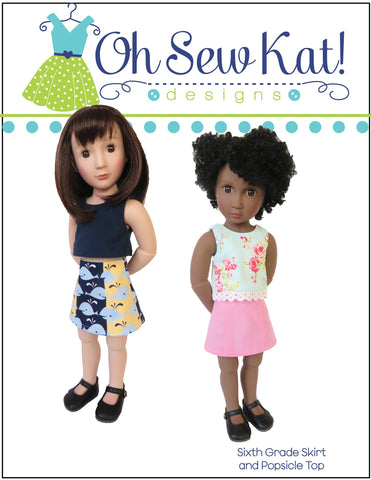 Oh Sew Kat A Girl For All Time Sixth Grade Skirt Pattern For A Girl For All Time Dolls Pixie Faire