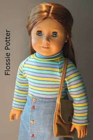 Flossie Potter 18 inch Historical Eclectic Closet Flounce Blouse & Skirt 18" Doll Clothes Pattern Pixie Faire