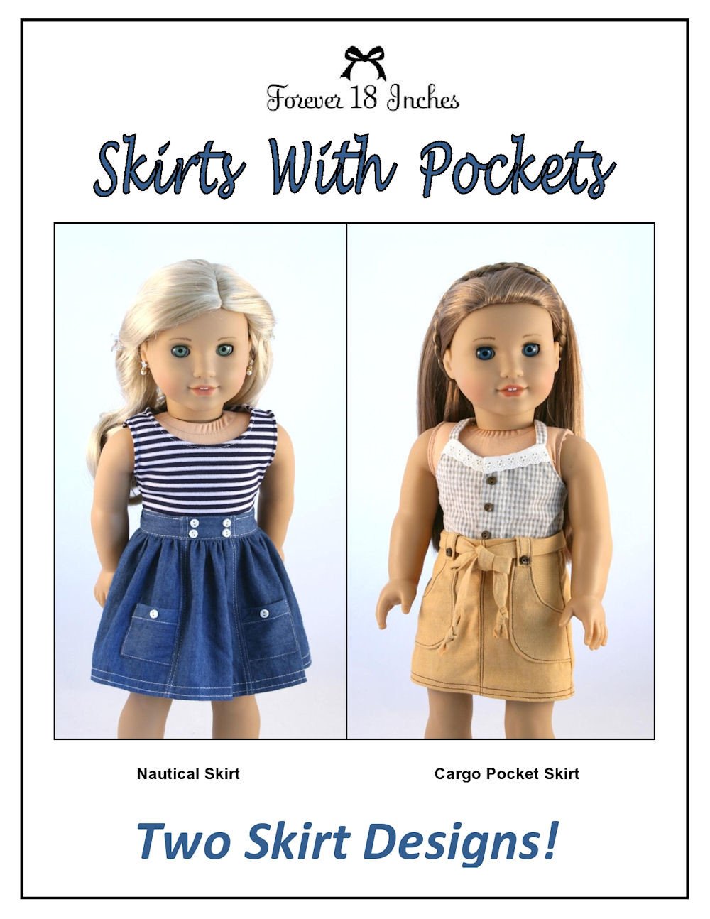 Forever 18 Inches 18 Inch Modern Skirts With Pockets Bundle 18" Doll Clothes Pixie Faire