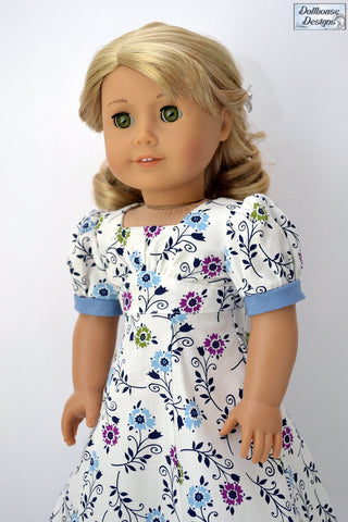 Dollhouse Designs 18 Inch Historical Sleuth 1930s Dress 18" Doll Clothes Pattern Pixie Faire