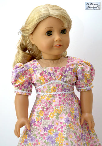 Dollhouse Designs 18 Inch Historical Sleuth 1930s Dress 18" Doll Clothes Pattern Pixie Faire