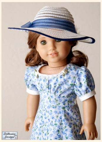 Dollhouse Designs 18 Inch Historical Sleuth 1930s Dress 18" Doll Clothes Pattern Pixie Faire