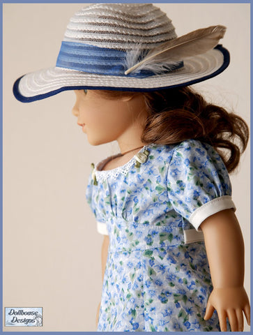 Dollhouse Designs 18 Inch Historical Sleuth 1930s Dress 18" Doll Clothes Pattern Pixie Faire
