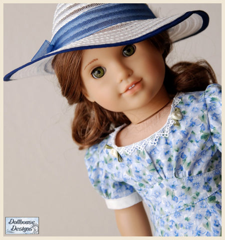 Dollhouse Designs 18 Inch Historical Sleuth 1930s Dress 18" Doll Clothes Pattern Pixie Faire