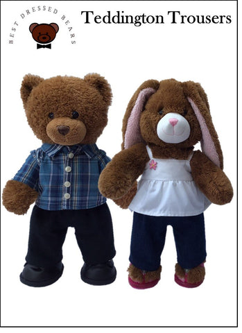 Best Dressed Bears Build-A-Bear Teddington Trousers Pattern for Build-A-Bear Dolls Pixie Faire
