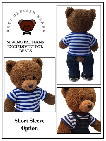 Best Dressed Bears Build-A-Bear Twickenham T-Shirt Pattern for Build-A-Bear Dolls Pixie Faire