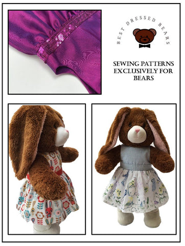 Best Dressed Bears Build-A-Bear Darcey Dress Pattern for Build-A-Bear Dolls Pixie Faire