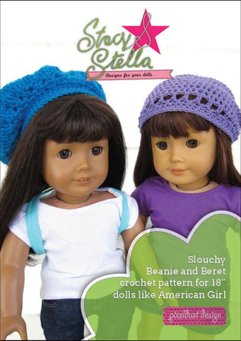 Stacy and Stella Crochet Beanie and Beret Crochet Pattern Pixie Faire