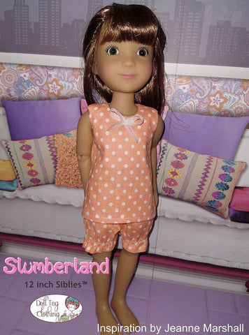 Doll Tag Clothing Siblies Slumberland Pattern for 12" Siblies Dolls Pixie Faire