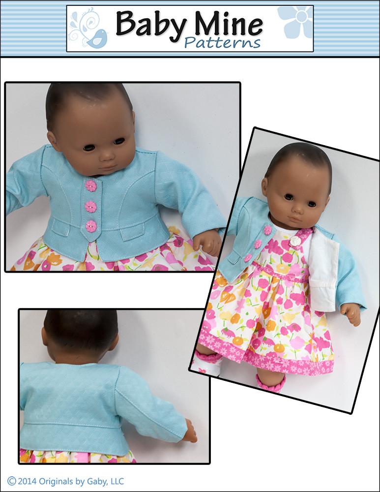 Baby Mine Bitty Baby/Twin Snappy Little Jacket 15" Baby Doll Clothes Pixie Faire