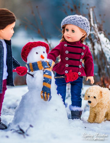 Liberty Jane 18 Inch Modern Snow Club Jacket 18" Dolls Pattern Pixie Faire