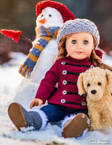 Liberty Jane 18 Inch Modern Snow Club Jacket 18" Dolls Pattern Pixie Faire