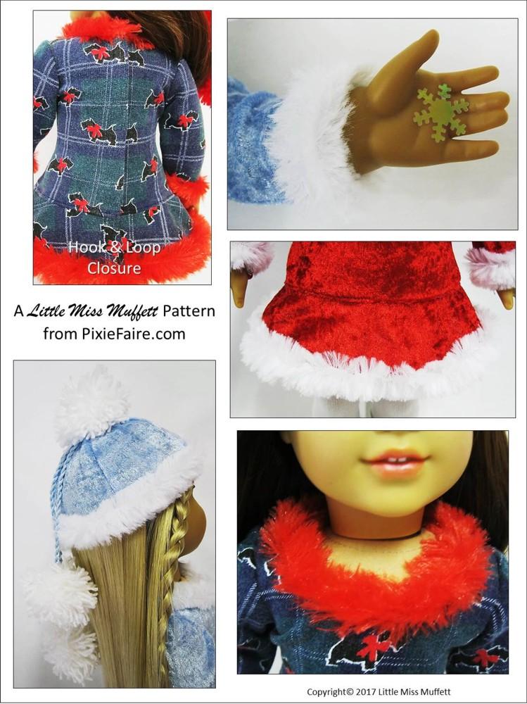Little Miss Muffett 18 Inch Modern Snow Dancer 18" Doll Clothes Pattern Pixie Faire