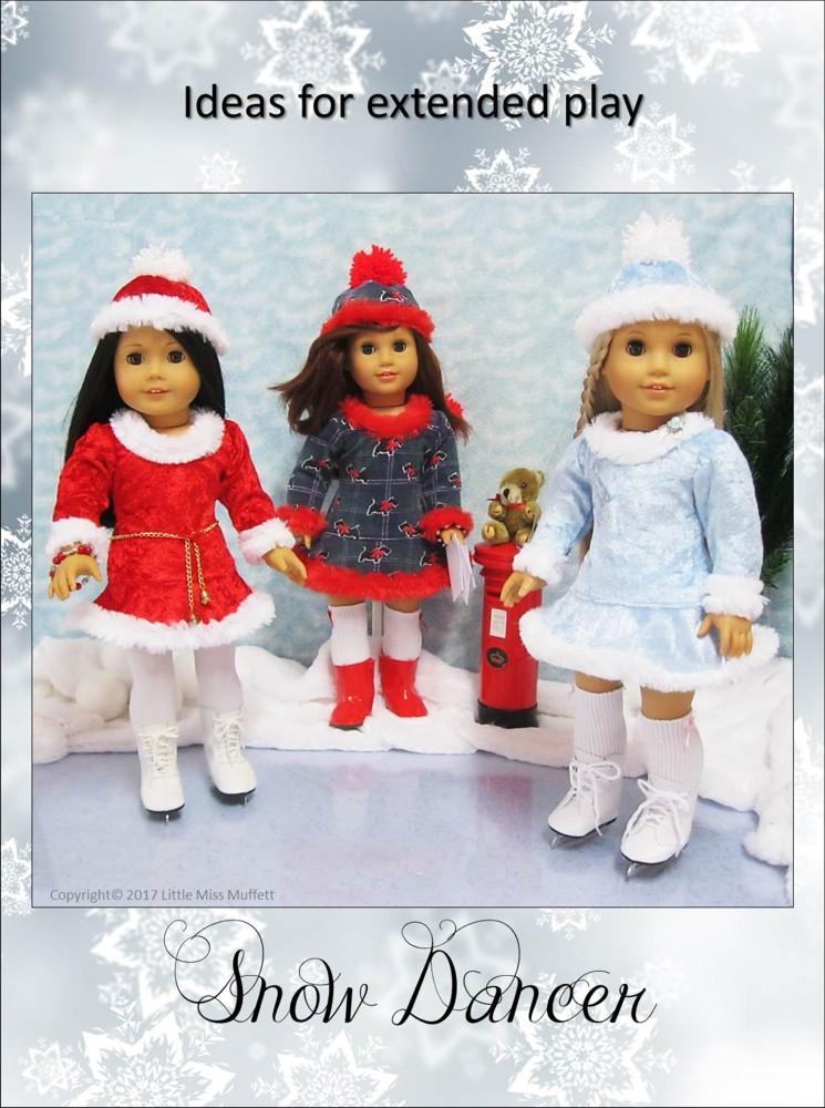 Little Miss Muffett 18 Inch Modern Snow Dancer 18" Doll Clothes Pattern Pixie Faire