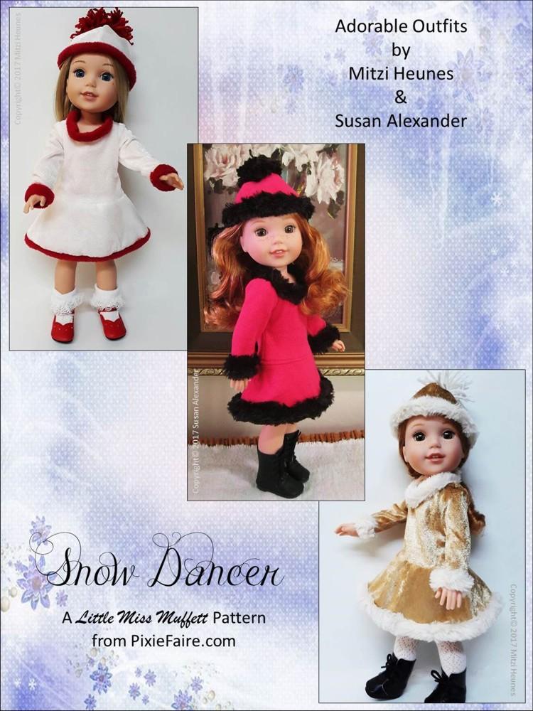 Little Miss Muffett WellieWishers Snow Dancer 14.5" Doll Clothes Pattern Pixie Faire