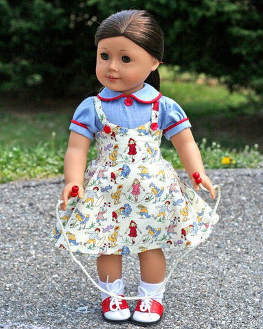 Heritage Doll Fashions 18 Inch Historical 1950's Sock Hop Dress 18" Doll Clothes Pattern Pixie Faire