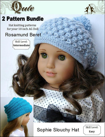Qute Knitting Sophie and Rosamund Knitting Pattern Pixie Faire