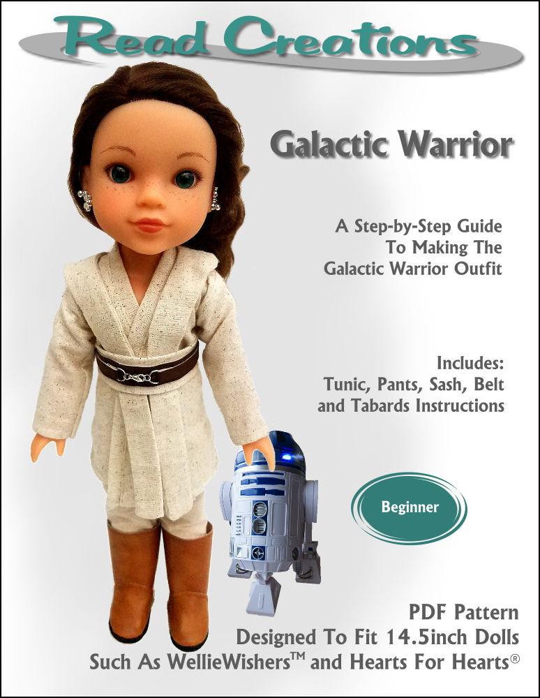 Read Creations WellieWishers Galactic Warrior 14-14.5" Doll Clothes Pattern Pixie Faire