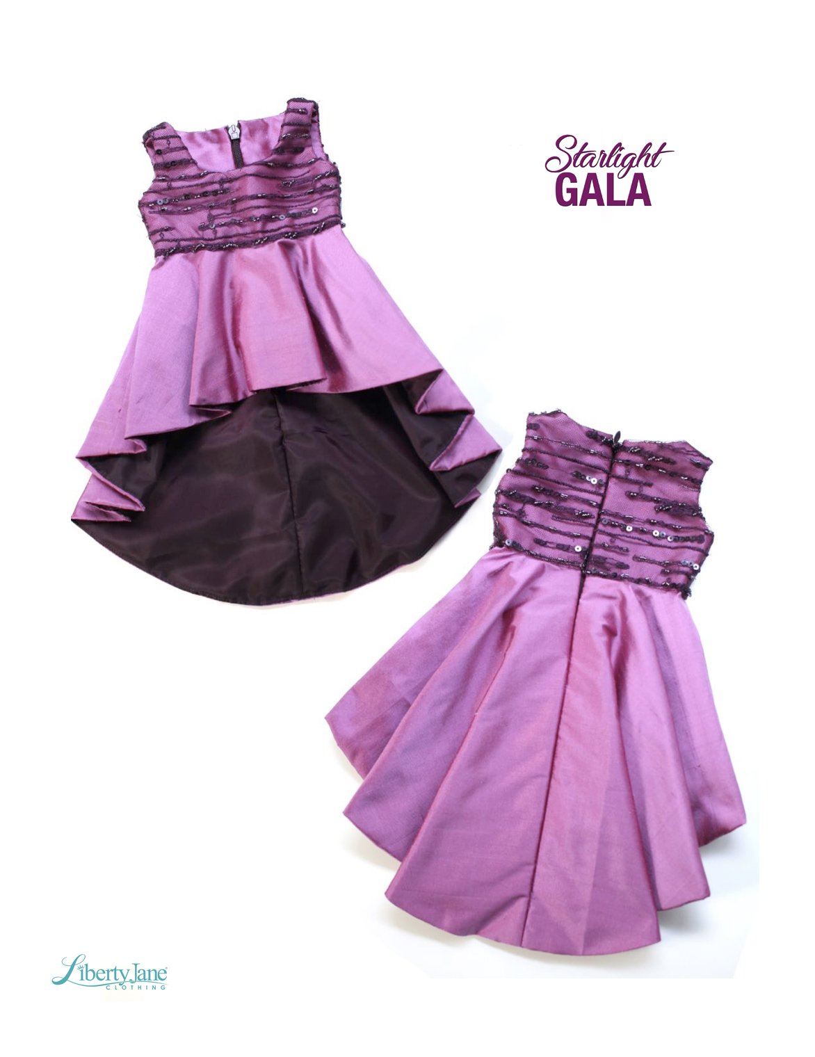 Liberty Jane 18 Inch Modern Starlight Gala Dress 18" Doll Clothes Pattern Pixie Faire