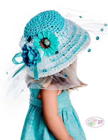 Sweet Pea Fashions Crochet Springtime Straw Hat Crochet Pattern Pixie Faire