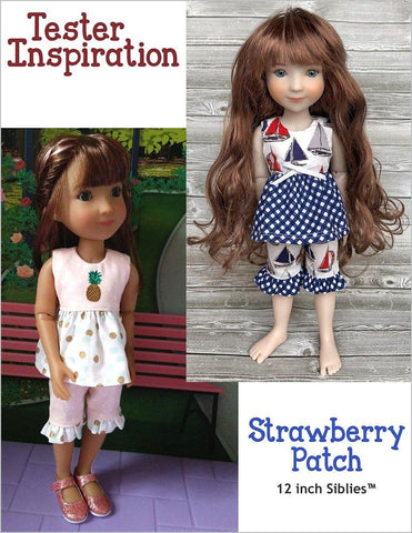 Doll Tag Clothing Siblies Strawberry Patch 12" Siblies Doll Clothes Pattern Pixie Faire