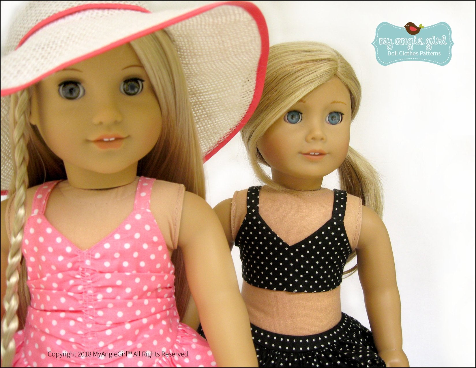 DreamWorld Collections 18" Doll Bikini Outfit Set | 4-Piece Zebra Print Beach Wear With Skirt, Top, Flip Flops & Blanket
