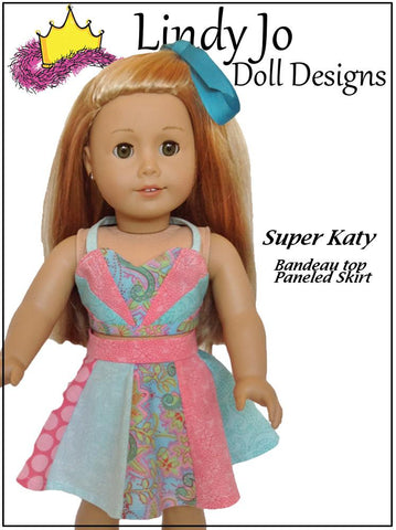 Lindy Jo Doll Designs 18 Inch Modern Super Katy 18" Doll Clothes Pattern Pixie Faire