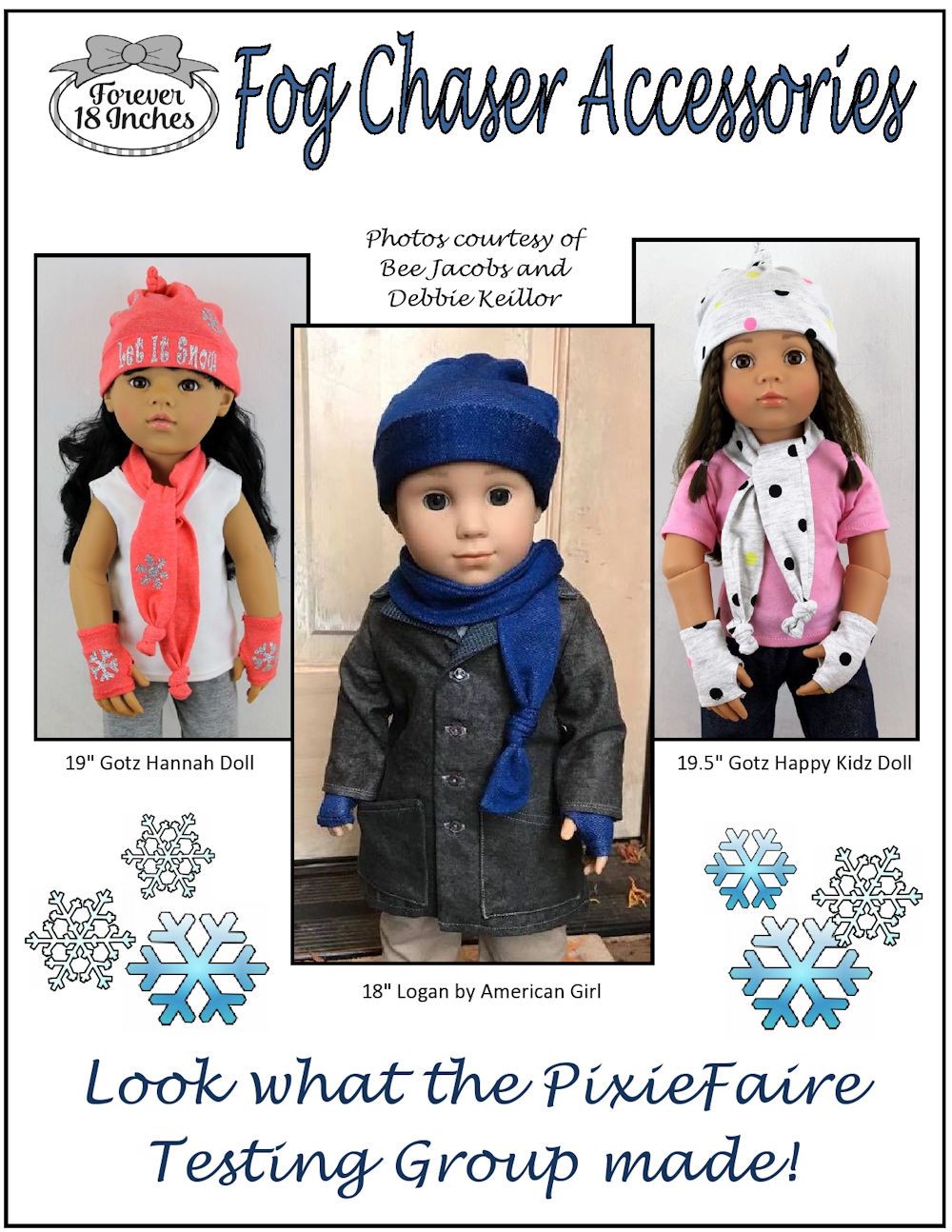 Forever 18 Inches 18 Inch Modern Fog Chaser Accessories 18-19" Doll Clothes Pattern Pixie Faire