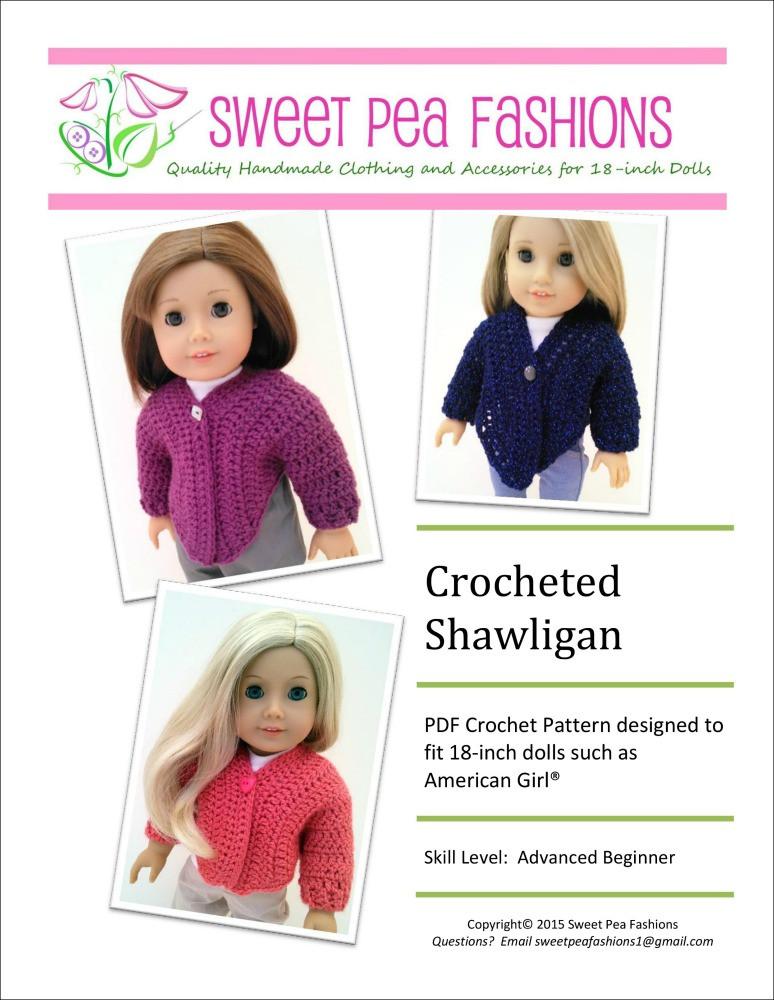 Sweet Pea Fashions Crochet Shawligan Crochet Pattern Pixie Faire