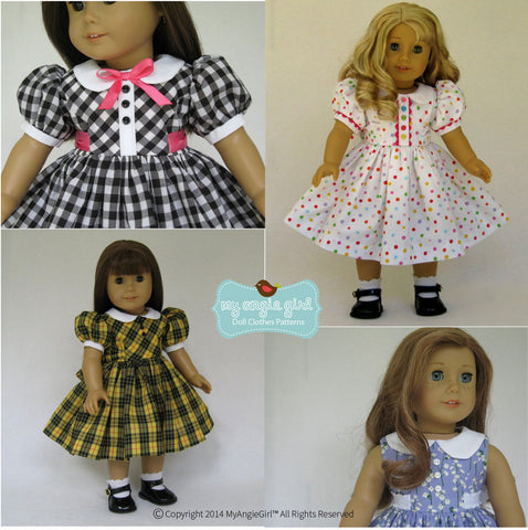 My Angie Girl 18 Inch Modern Sweet Essentials Dress 18" Doll Clothes Pixie Faire