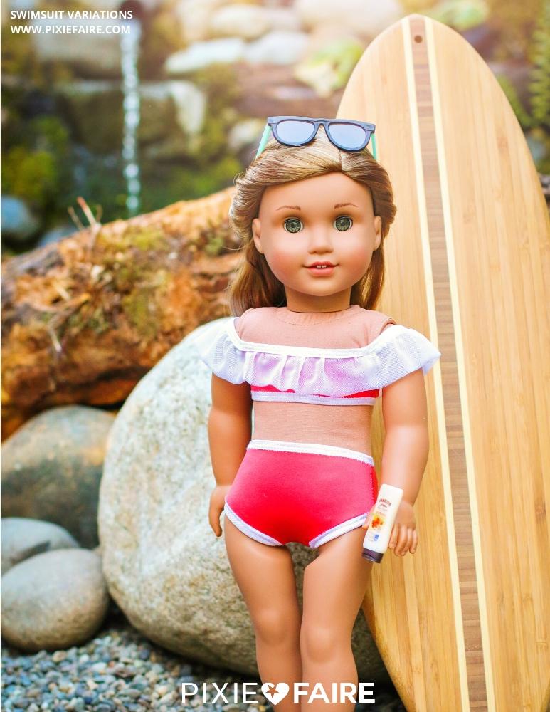 FREE Swimsuit 18 inch Doll Clothes Pattern PDF Download