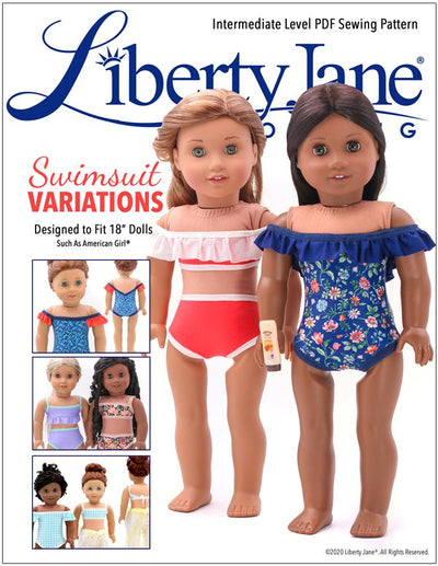 Swimsuit Variations 18" Doll Clothes Pattern