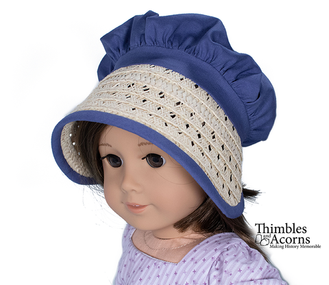 Thimbles and Acorns 18 Inch Modern Three Straw Hats! 18 inch Doll Clothes Accessory Pattern Pixie Faire