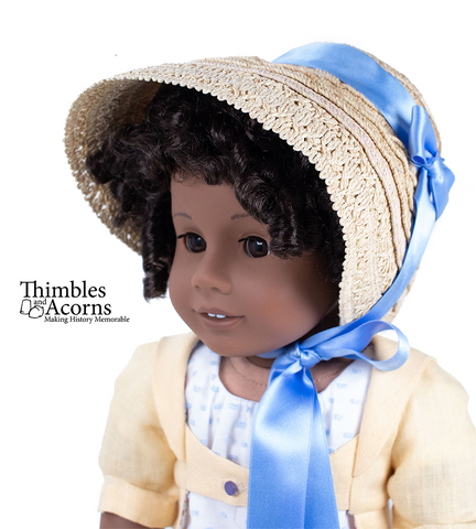 Thimbles and Acorns 18 Inch Modern Three Straw Hats! 18 inch Doll Clothes Accessory Pattern Pixie Faire