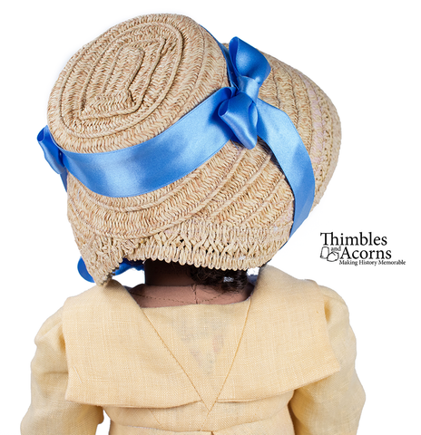 Thimbles and Acorns 18 Inch Modern Three Straw Hats! 18 inch Doll Clothes Accessory Pattern Pixie Faire